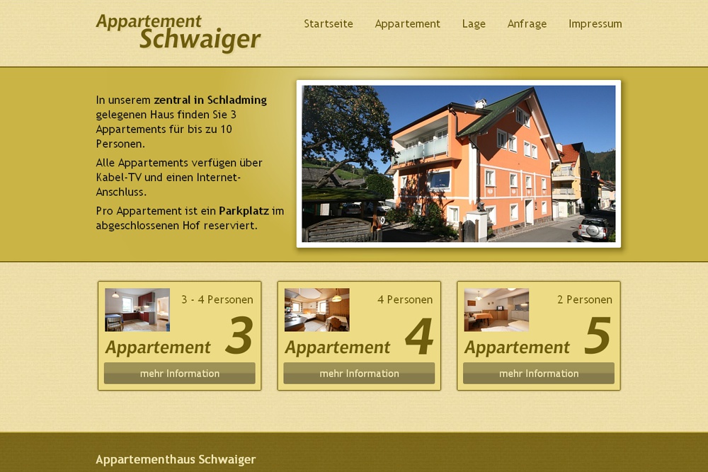 Screenshot appartement-schwaiger.at