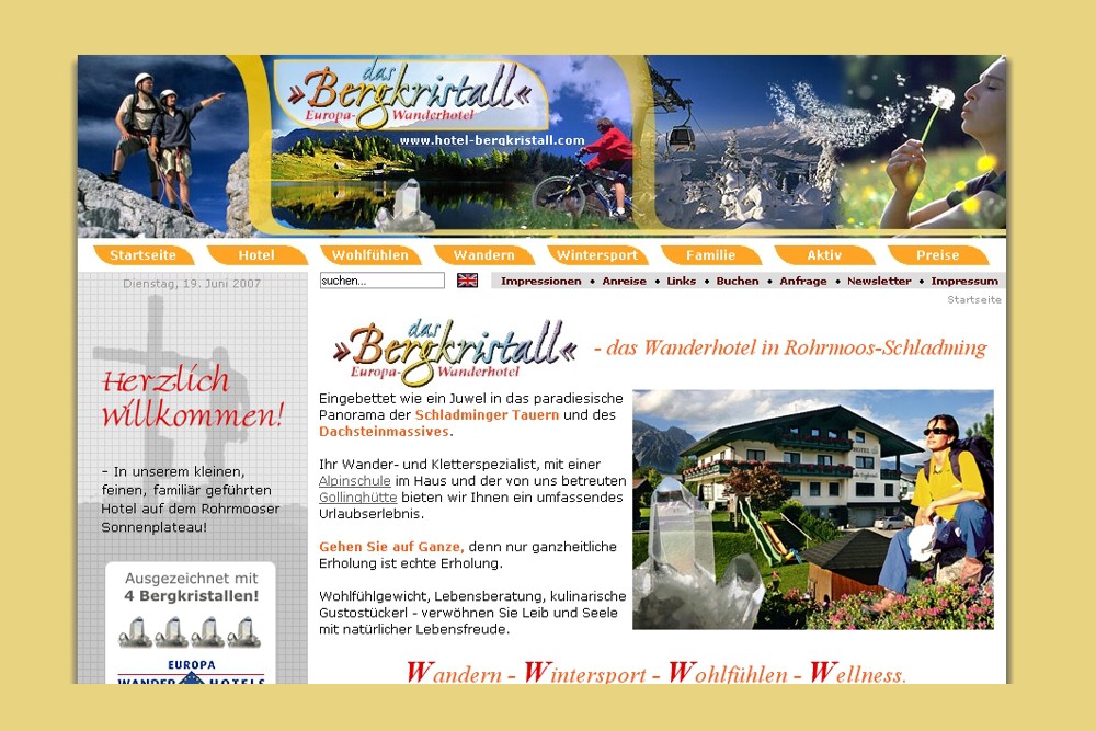 Screenshot hotel-bergkristall.com