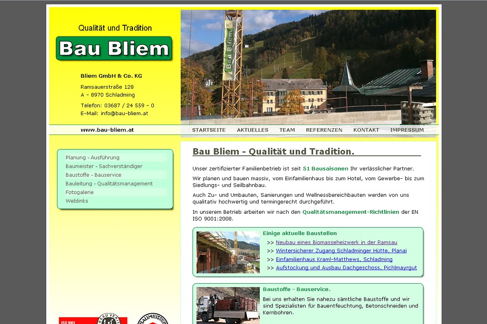 Screenshot bau-bliem.at