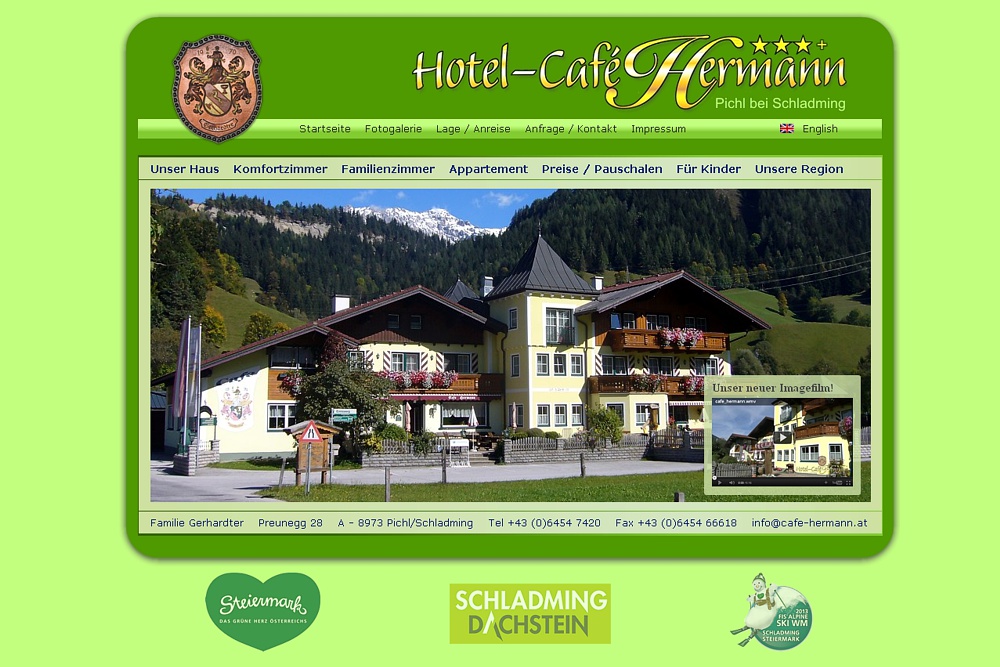 Screenshot cafe-hermann.at