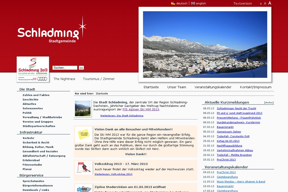 Screenshot gemeinde.schladming.at