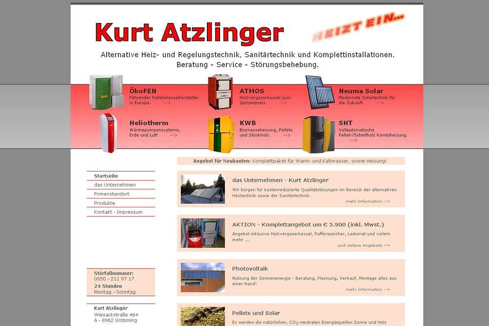 Screenshot kurt-atzlinger.at