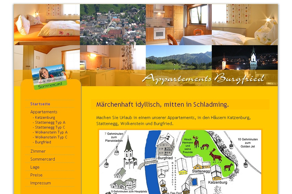 Screenshot appartement-burgfried.at