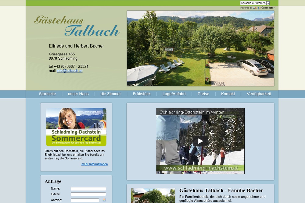 Screenshot talbach.at