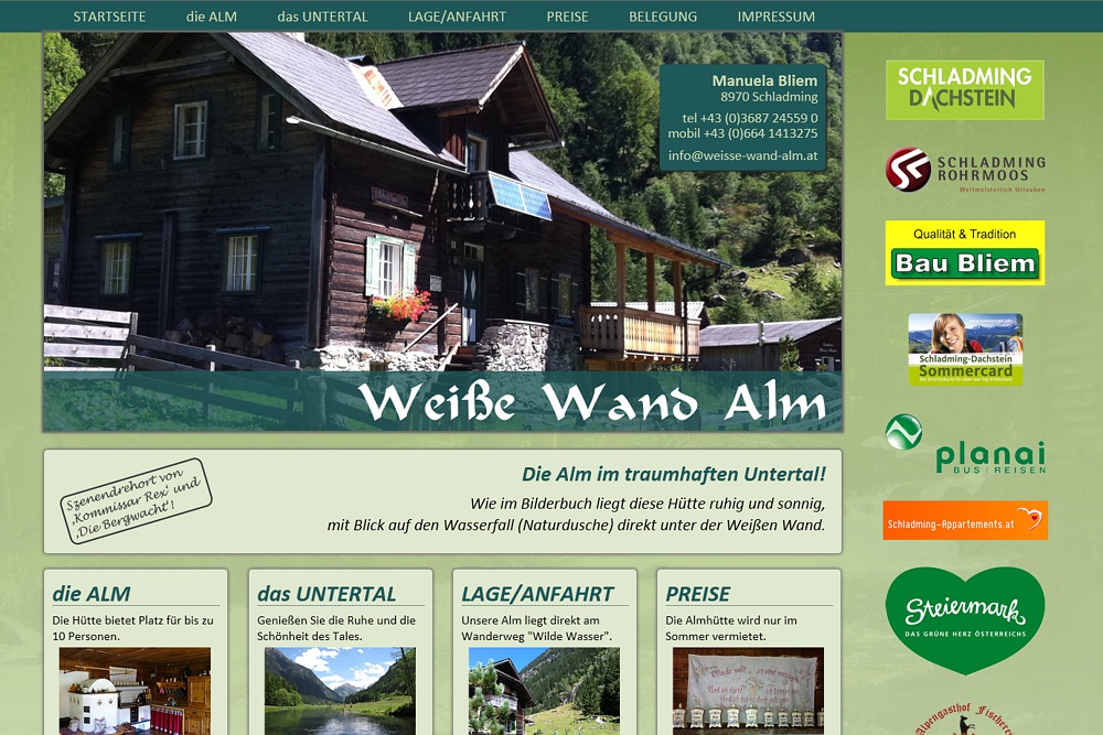 Screenshot weisse-wand-alm.at