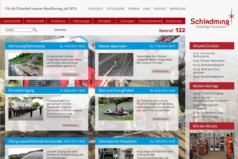 Screenshot feuerwehr-schladming.at