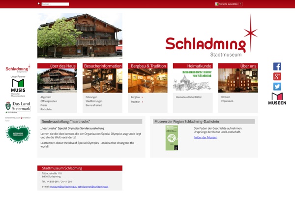 Screenshot museum.schladming.at