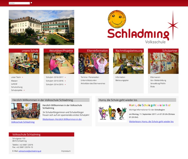 Screenshot volksschule.schladming.at