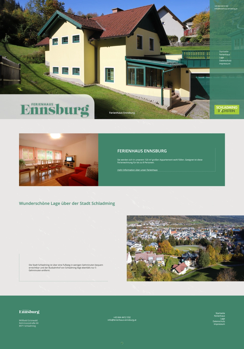 Screenshot ferienhaus-ennsburg.at