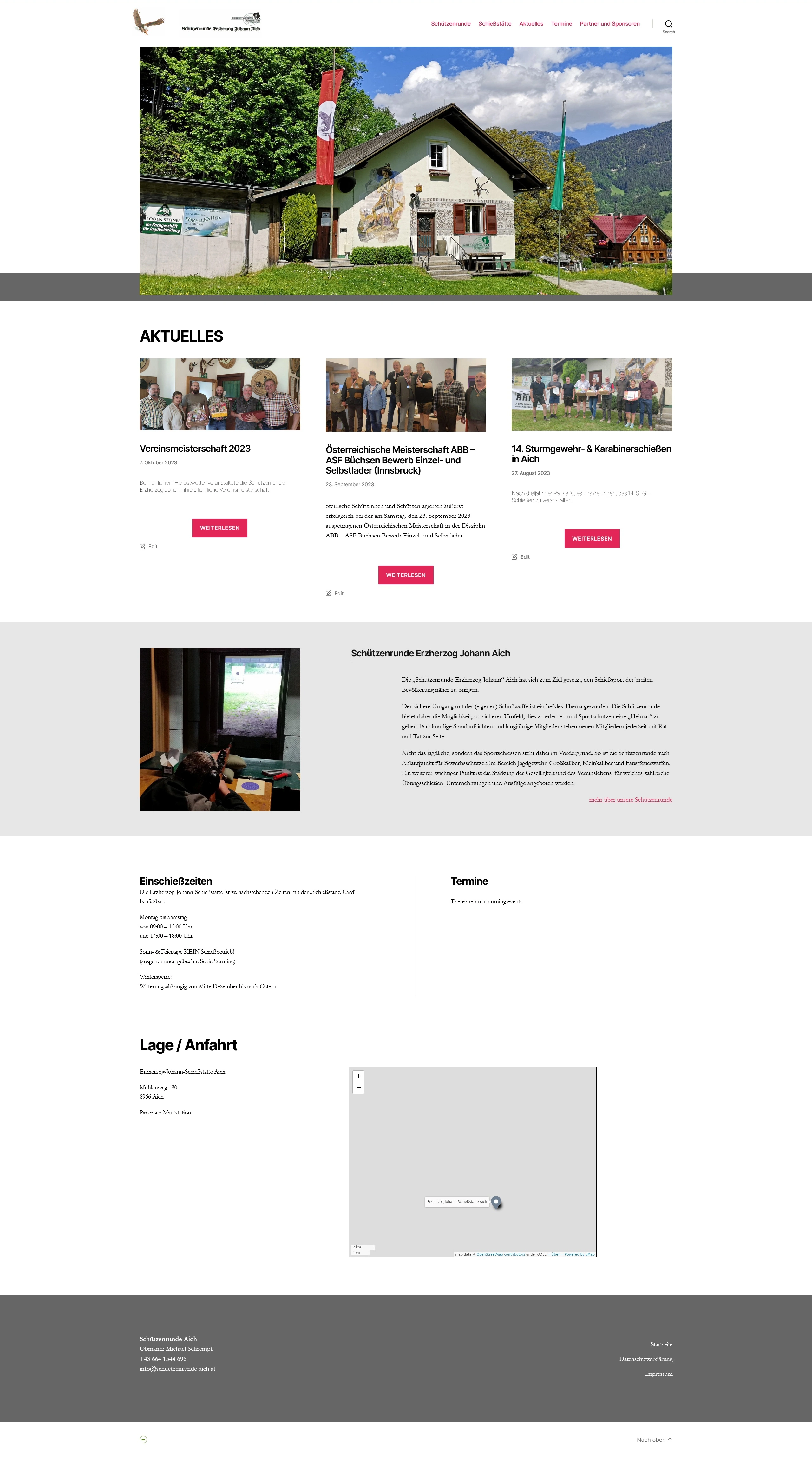 Screenshot schuetzenrunde-aich.at