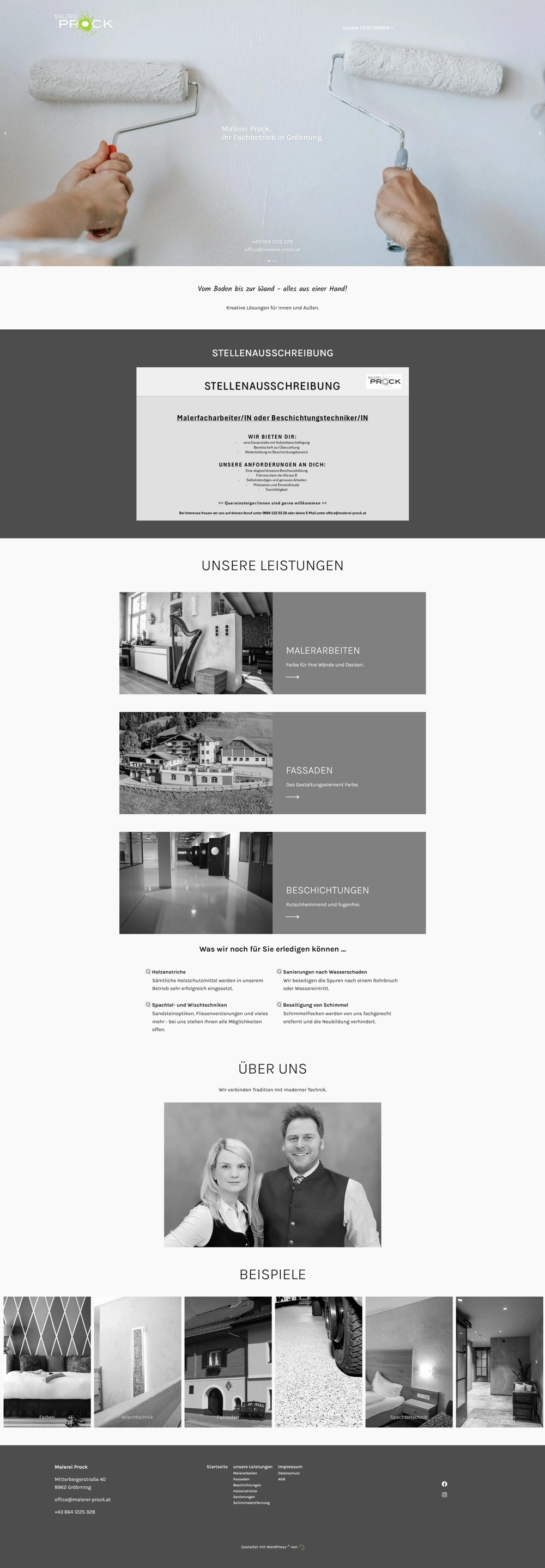 Screenshot malerei-prock.at